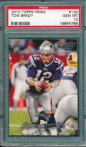 2010 Topps Prime #130 Tom Brady PSA 10