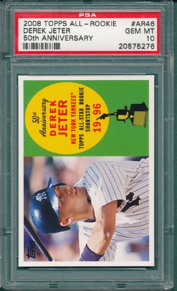 2008 Topps All-Rookie #AR46 Derek Jeter PSA 10