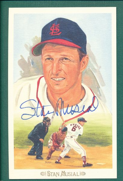 Perez Steele Celebration Postcard Stan Musial *Autographed*