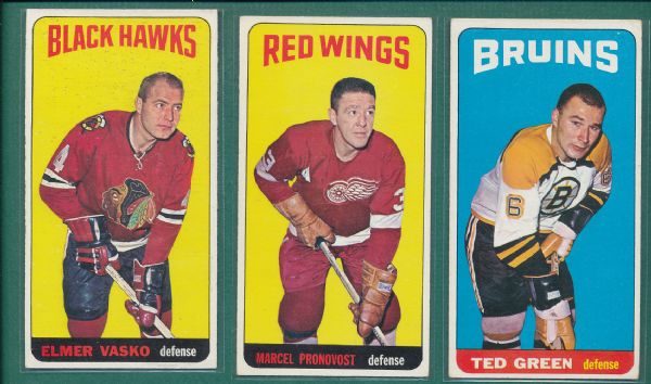 1964-65 & 71-72 Topps Hockey 21 Card Lot W/Laperriere