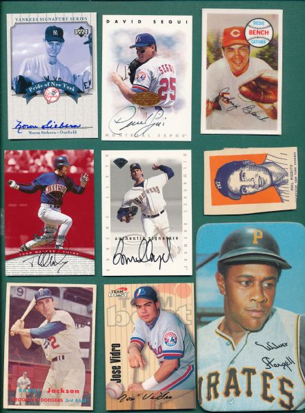 Baseball Card Grab-bag with Lots of HOFers and Type Cards.