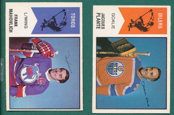 1974-75 O-Pee-Chee WHA Complete Set (66) W/B. Hull