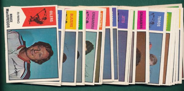 1974-75 O-Pee-Chee WHA Complete Set (66) W/B. Hull