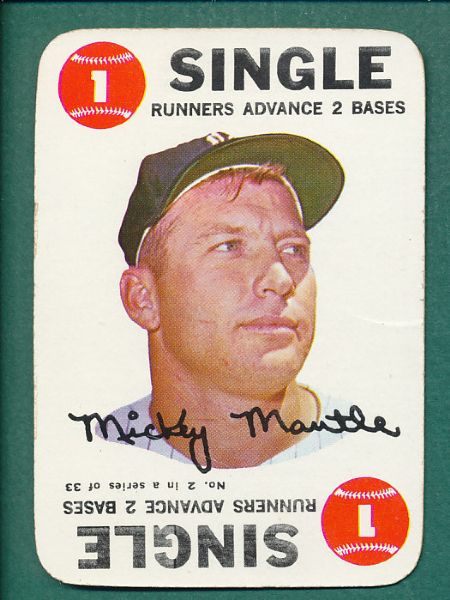 1968 Topps Game Complete Set (33) 