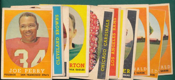 1957-69 Topps FB 99 Card Lot W/ Starr