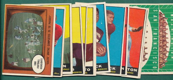 1957-69 Topps FB 99 Card Lot W/ Starr