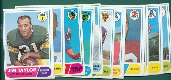 1957-69 Topps FB 99 Card Lot W/ Starr