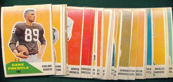 1960 Fleer FB 100 Card Lot W/Blanda & Rookies