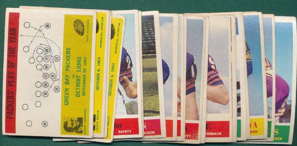 1964-67 Philadelphia 80 Card Lot W/Lombardi