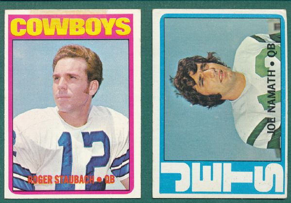 1970-72 Topps FB 680 Card Lot W/HOFers & Rookies