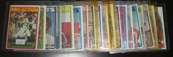 1970-72 Topps FB 680 Card Lot W/HOFers & Rookies