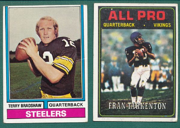 1973-74 Topps FB 635 Card Lot W/HOFers & Rookies