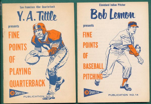 1958 Union 76 Sports Club Booklets (30) Partial Set W/ HOFers