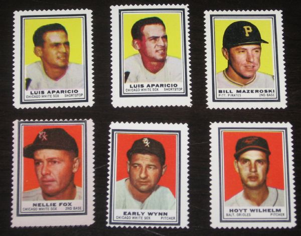 1962 Topps Baseball Stamps W/HOFers (88)