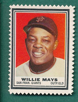 1962 Topps Baseball Stamps HOFers, Mays Lot of 8