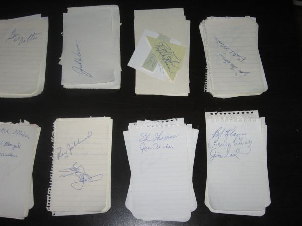 Lot of 216 Autographs from the 1960s PCL League