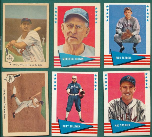 1959-61 Fleer 20 Card Lot &  (47) Fleer Decals 