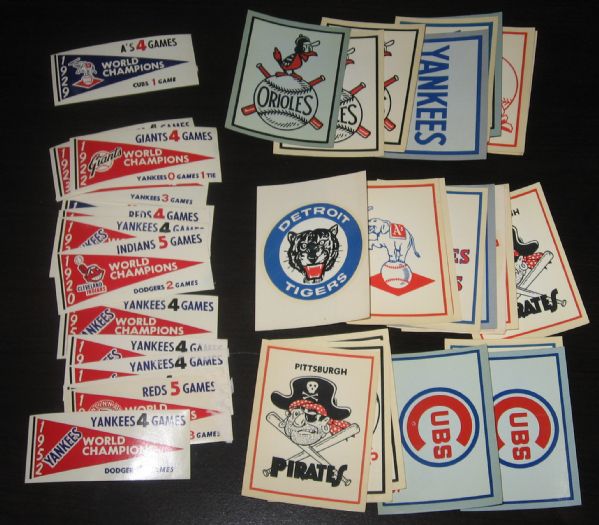 1959-61 Fleer 20 Card Lot &  (47) Fleer Decals 