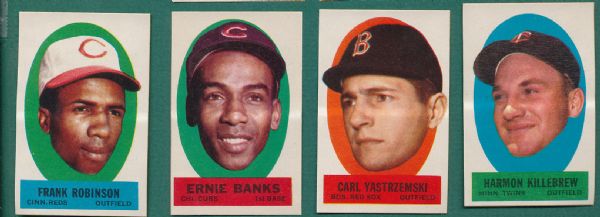 1963 Topps Peel-Offs W/Aaron & Mays, Partial Set (40)