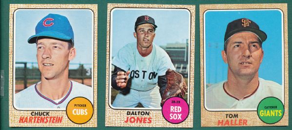 1968 Topps 9 Card Lot SGC W/ Hi#s