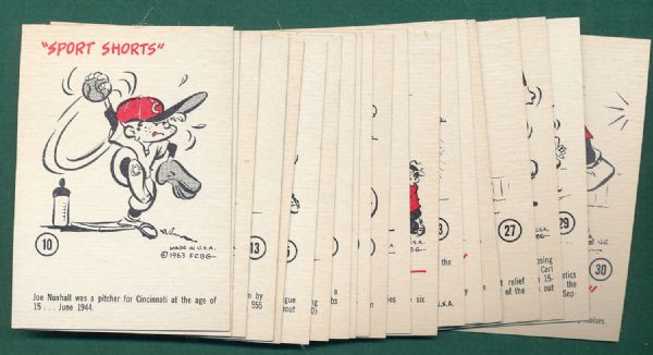 1963 Gad Fun Cards Complete Set (84)