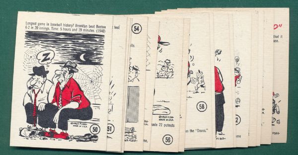 1963 Gad Fun Cards Complete Set (84)