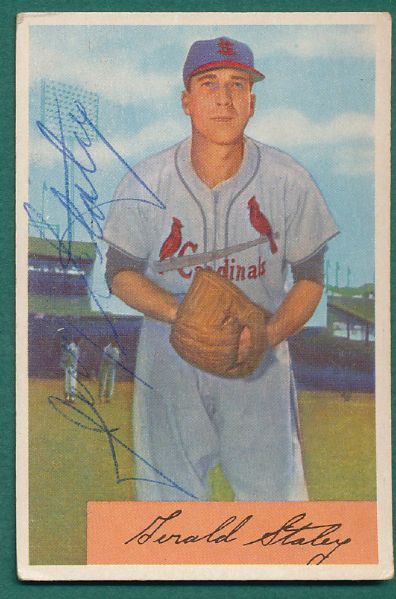 1950s Bowman (8) card Lot of Autographed Cards