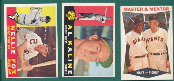 1960 Topps 51 Card Lot W/Ford *Crease Free*