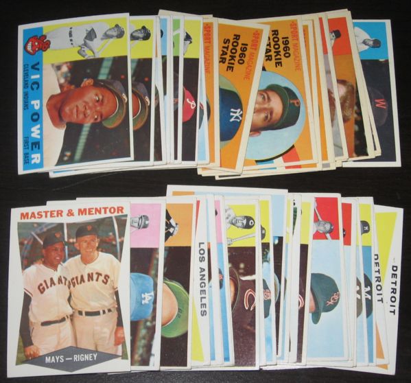 1960 Topps 51 Card Lot W/Ford *Crease Free*