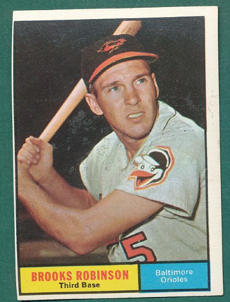 1961 Topps 109 Card Lot W/Brooks Robinson *Crease Free*