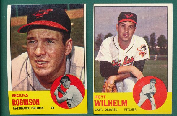 1963 Topps (111) Card Lot W/HOFers *Crease Free*