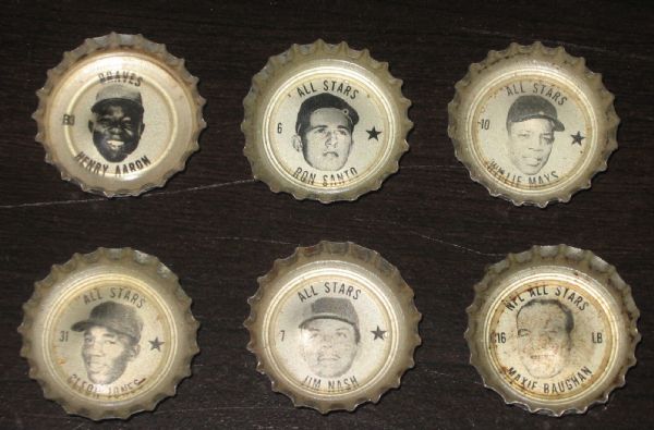 1968 Coca-Cola Caps Lot of 6