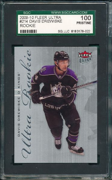 2009-10 Fleer Ultra #214 Davis Drewiske *Rookie* SGC 100 