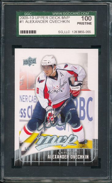 2009-10 Upper Deck MVP #1 Alexander Ovechkin SGC 100