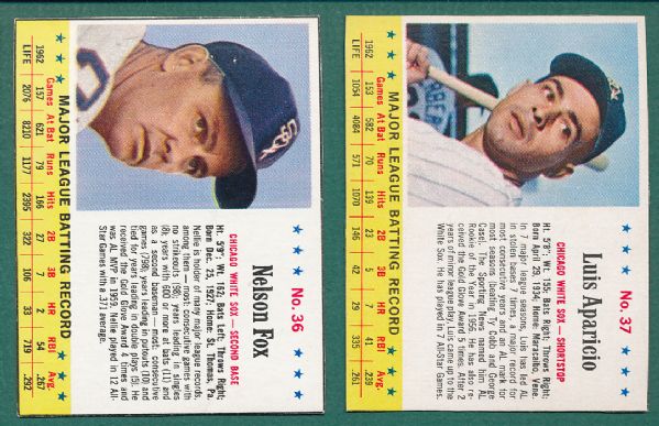 1963 Jello (9) Card Lot W/Maris & HOFers