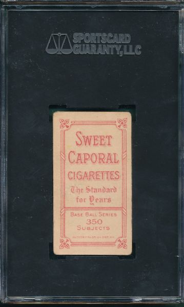 1909-1911 T206 Elberfeld, Portrait, Washington Sweet Caporal Cigarettes SGC 20 *Tougher Common*