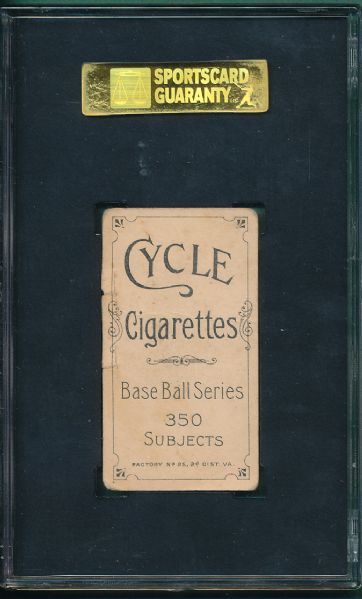1909-1911 T206 Barry Cycle Cigarettes SGC 10