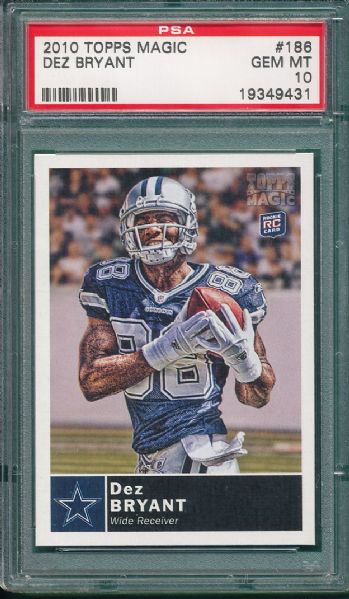 2010 Topps Magic #186 Dez Bryant *Rookie* PSA 10