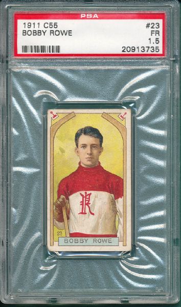 1911 C55 #23 Bobby Rowe Imperial Tobacco PSA 1