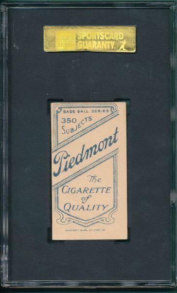 1909-1911 T206 Abbaticchio, Piedmont Cigarettes SGC 50 (Lionel Carter Collection)