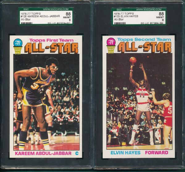 1976-77 Topps BSKT Lot of (31) W/Maravich SGC 88