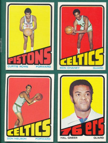 1969-1976 Topps BSKT (16) Card Lot W/Lanier RC *CREASE FREE*