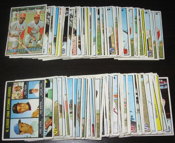 1967 Topps (116) Card Lot W/Rose & Clemente