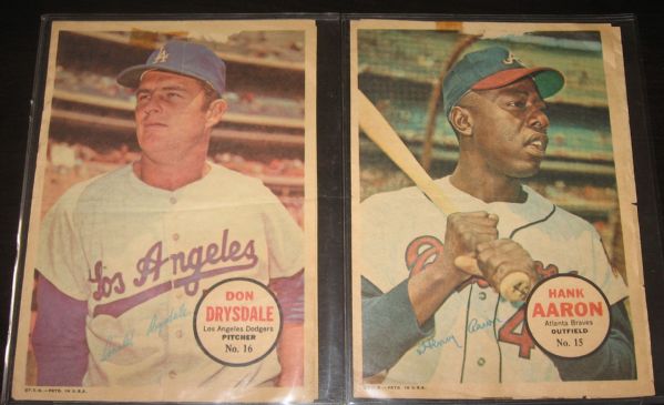 1967 Topps Posters Near set (30/32) plus 9 extras