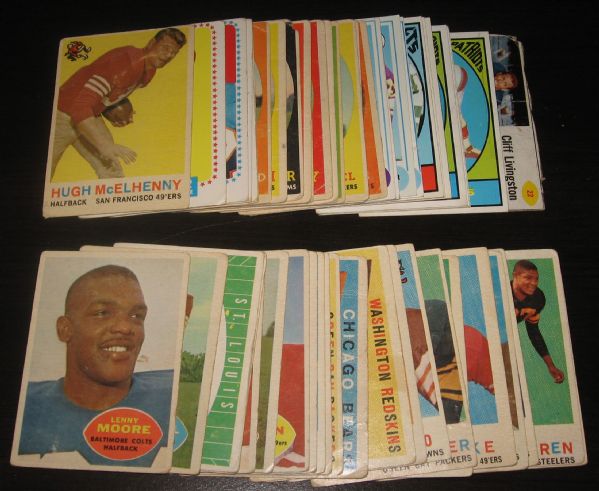 1950s-1960s Football Grab Bag Lot of (54)