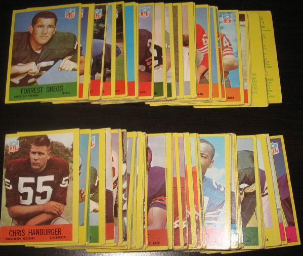 1967 Philadelphia FB Lot of (86) W/ Hanburger Rookie