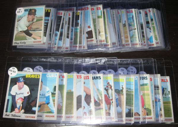 1970 Topps (125) Card Lot W/Kelly & High #s