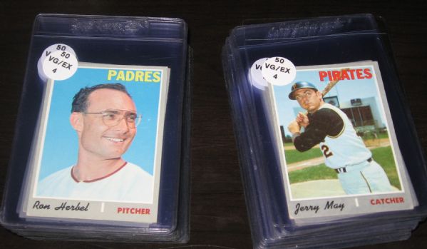 1970 Topps (125) Card Lot W/Kelly & High #s