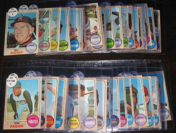 1968 Topps (42) Card Lot W/McNally & High #s