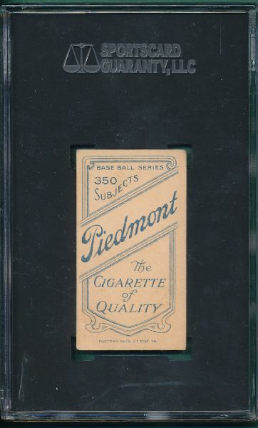 1909-1911 T206 Howell, Portrait, Piedmont Cigarettes SGC 60